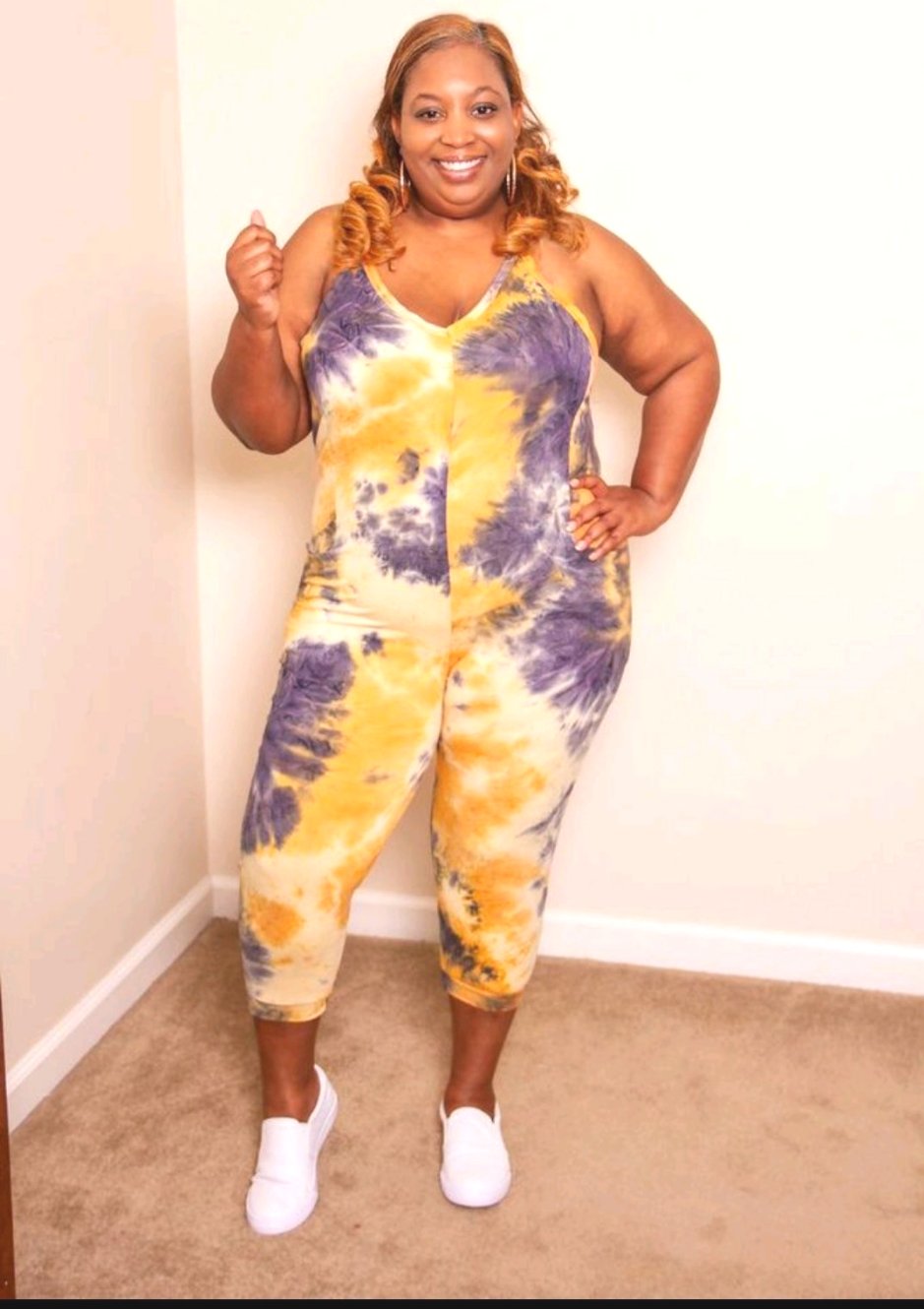 Tie Dye French Terry Jumpsuit